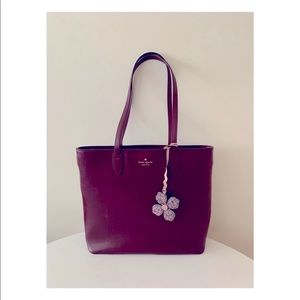 Kate Spade Kerri Medium Tote (Cherrywood) - authentic - real smooth leather